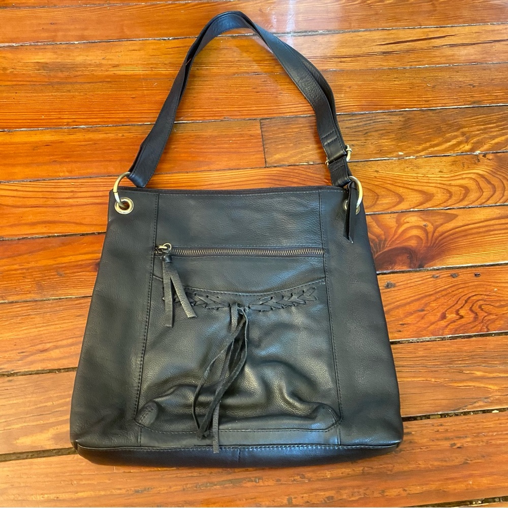 Great American Leather Works Black Crossbody Bag Purse